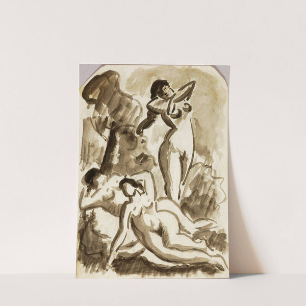 Group of Three Nudes by Carl Newman