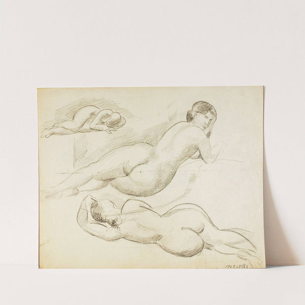 Group of Three Reclining Female Nudes by Carl Newman