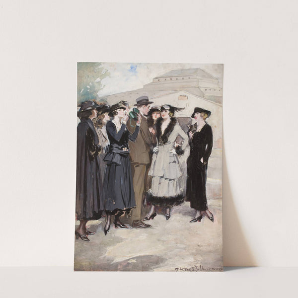 Group of Women and a Man by Clarence F. Underwood