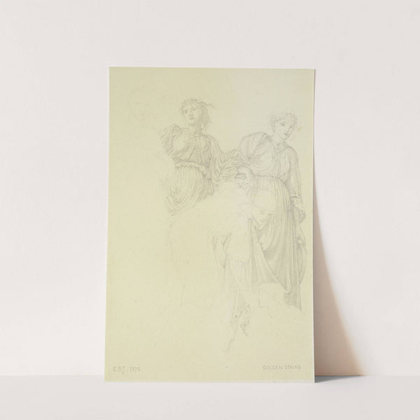 Group of women, Preliminary study for the painting The Golden Stairs by Sir Edward Coley Burne-Jones