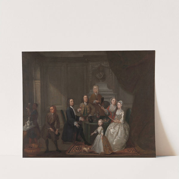 Group portrait, probably of the Raikes family by Gawen Hamilton