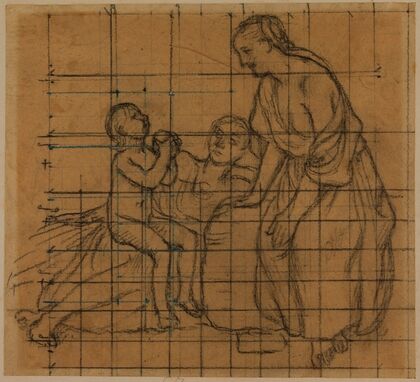 Groupe composé de deux femmes et d’un enfant