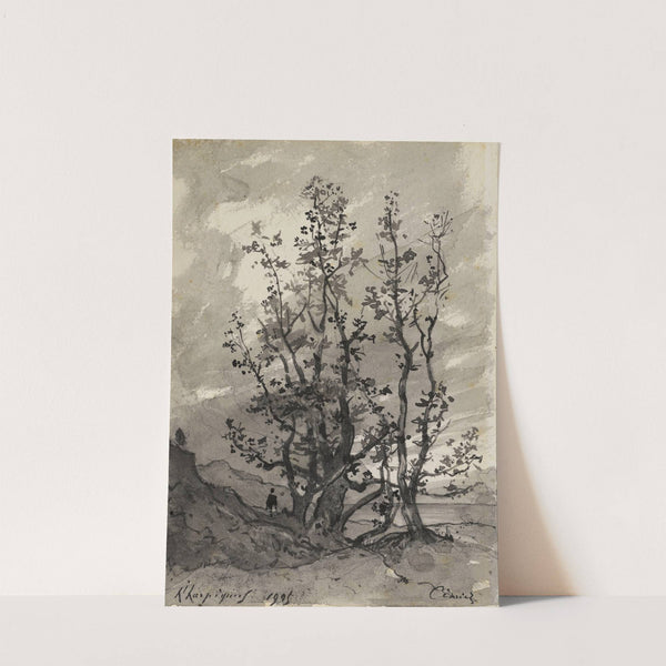 Groupe d’arbres avec un personnage (1905) by Henri-Joseph Harpignies