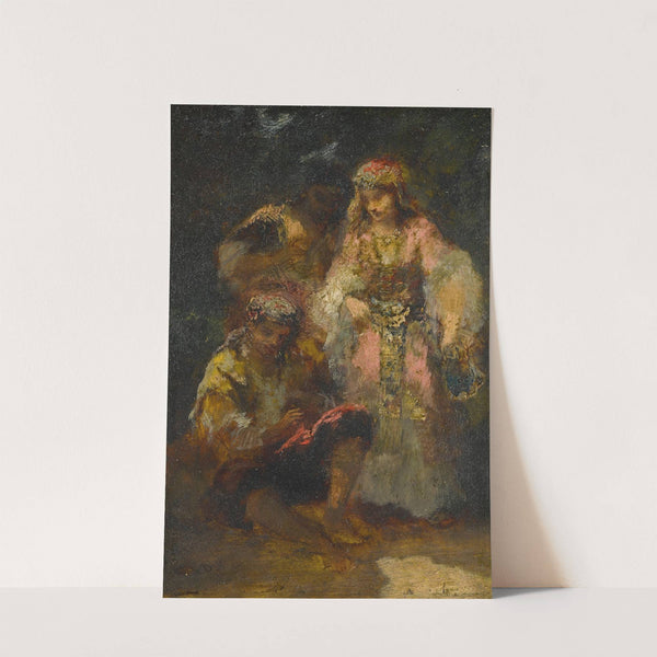 Groupe de bohémiennes en forêt by Narcisse-Virgile Diaz de La Peña