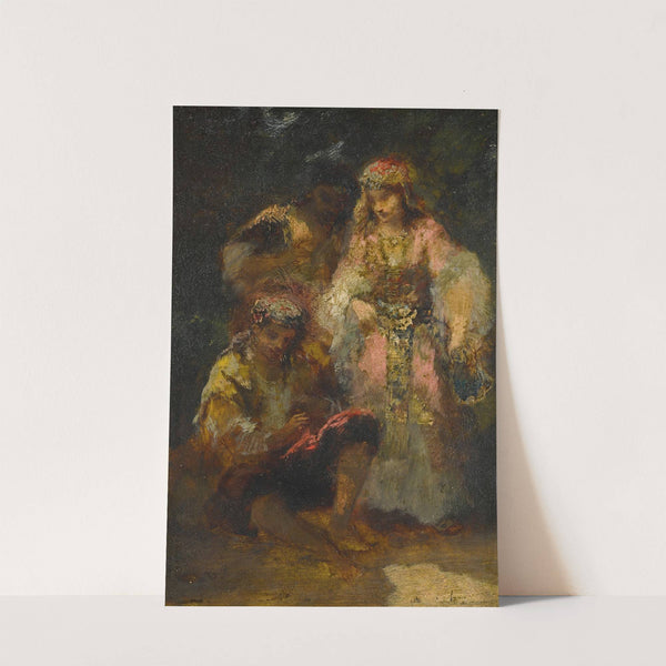 Groupe de bohémiennes en forêt by Narcisse-Virgile Diaz de La Peña