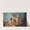 Groupe de six Amours jouant avec des fleurs (1761) by Jean-François Clermont