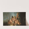 Groupe de six Amours jouant avec un chien (1761) by Jean-François Clermont