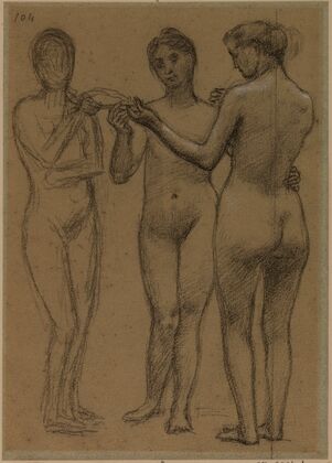 Groupe de trois femmes