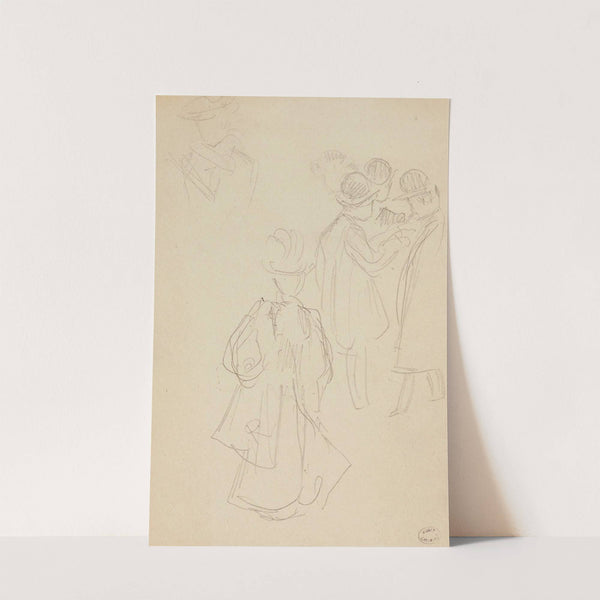 Groupe d'hommes et femme élégante by Frédéric Houbron