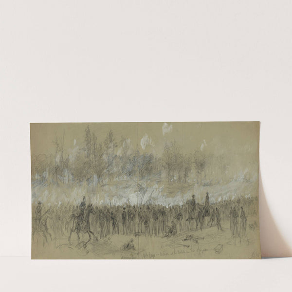 Grovers div. 19th Corps in action at the Battle in the Opequon (1864) by Alfred Rudolph Waud