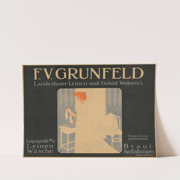Grünfeld – Landshuter Leinen- und Gebild-Weberei (1907) by Julius Klinger