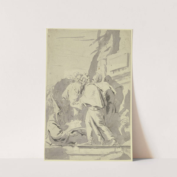 Gruppe von Mönchen und Magiern by Giovanni Battista Tiepolo
