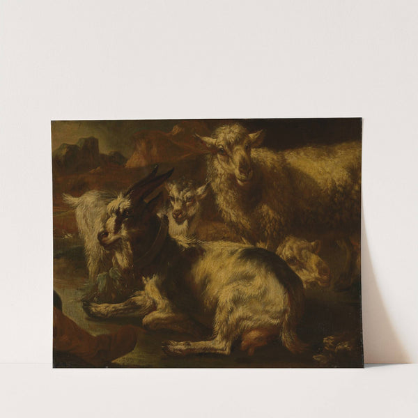 Gruppe von Ziegen und Schafe by Philipp Peter Roos