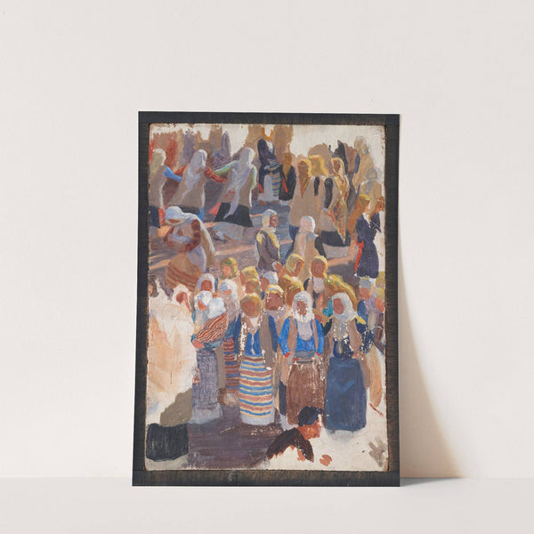 Grupper af dansende kvinder. Megara by Niels Skovgaard