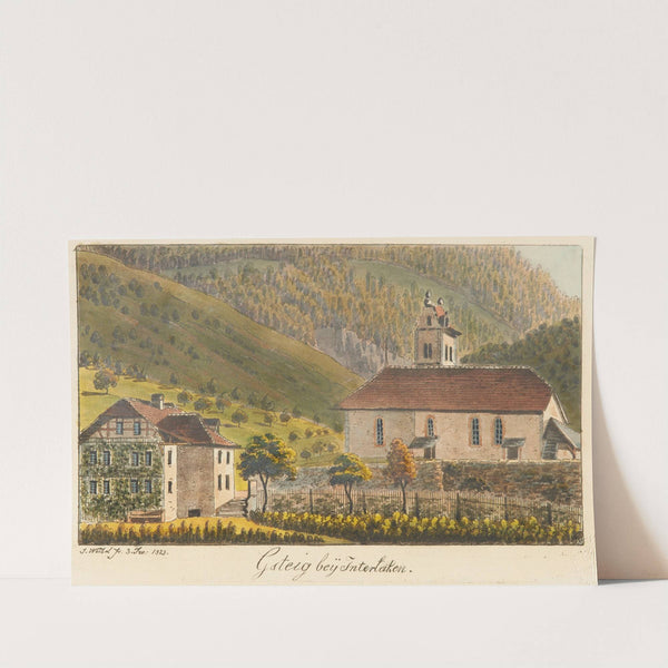 Gsteig bei Interlaken. by Jakob Samuel Weibel