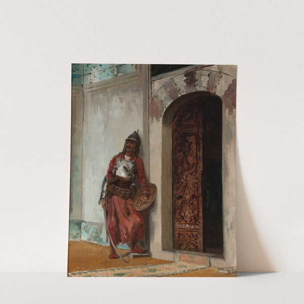 Guard at the entrance to the seraglio by Stanisław Chlebowski