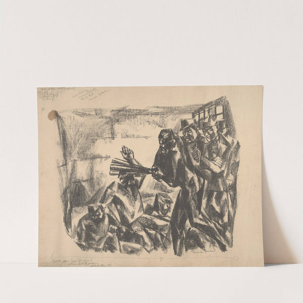 Guards urge Negro murder to attack I.W.W. prisoners, Atlanta Pen., 1918 by Maurice Becker