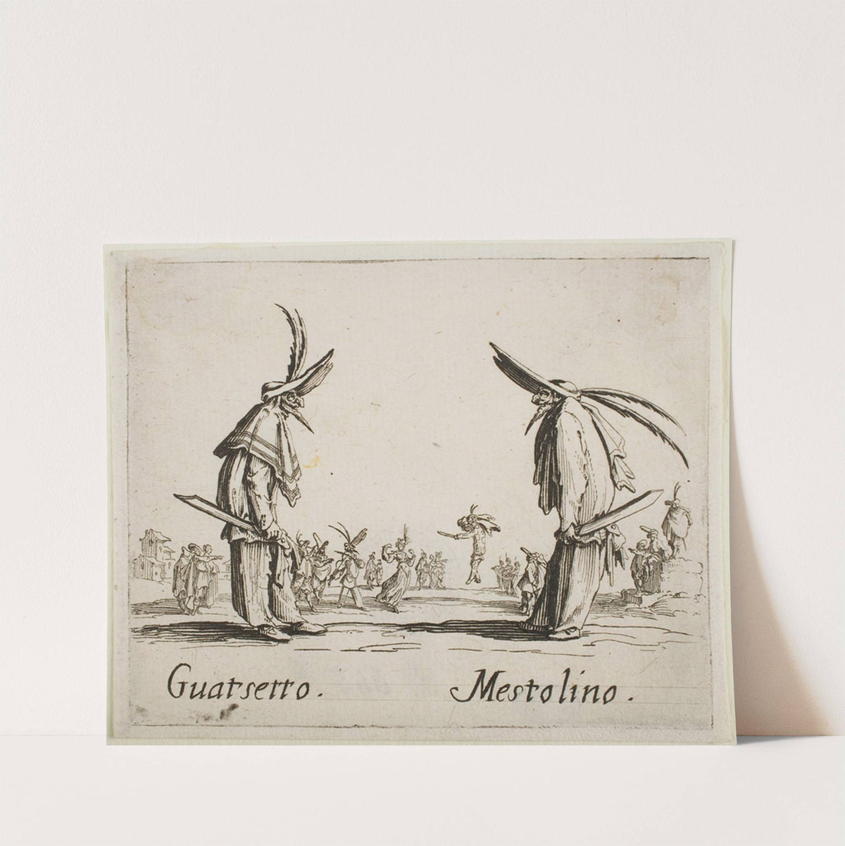 Guatsetto and Mestolino (1631) by Jacques Callot