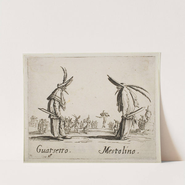 Guatsetto and Mestolino (1631) by Jacques Callot