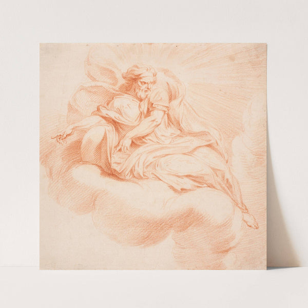 Gudfader svævende på en sky (1671 – 1738) by Hendrik Krock