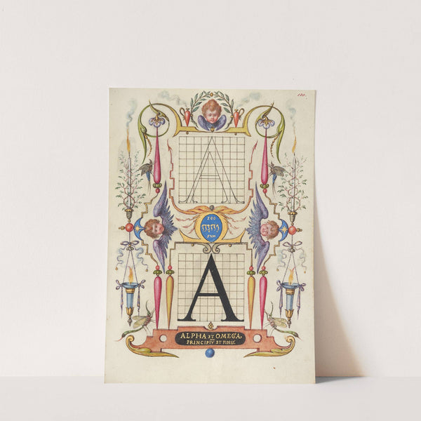 Guide for Constructing the Letter A (1561–1596) by Joris Hoefnagel