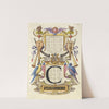 Guide for Constructing the Letter C (1561–1596) by Joris Hoefnagel