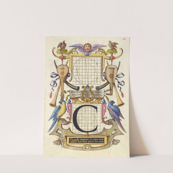 Guide for Constructing the Letter C (1561–1596) by Joris Hoefnagel