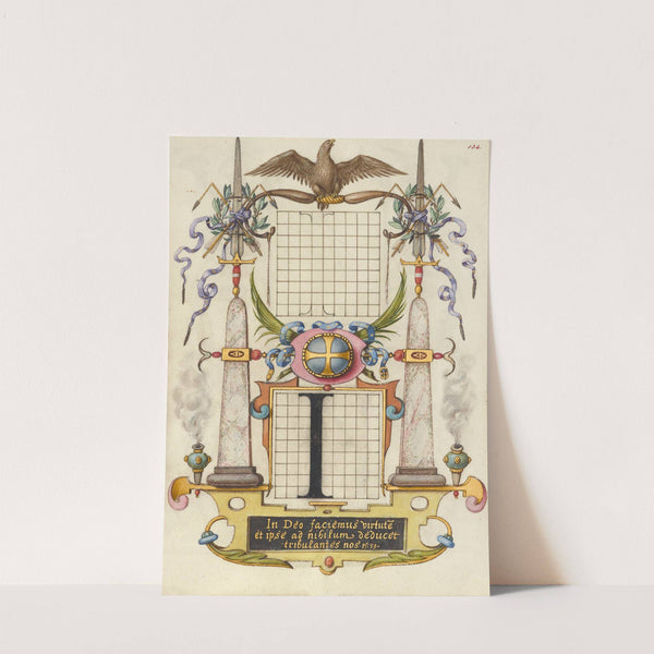 Guide for Constructing the Letter I (1561–1596) by Joris Hoefnagel
