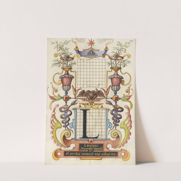 Guide for Constructing the Letter L (1561–1596) by Joris Hoefnagel