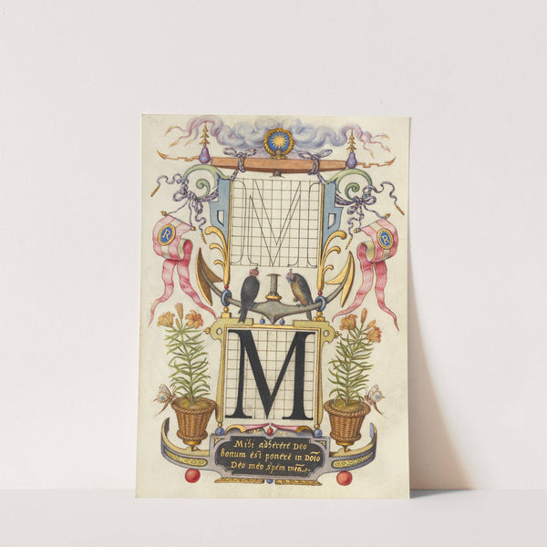 Guide for Constructing the Letter M (1561–1596) by Joris Hoefnagel