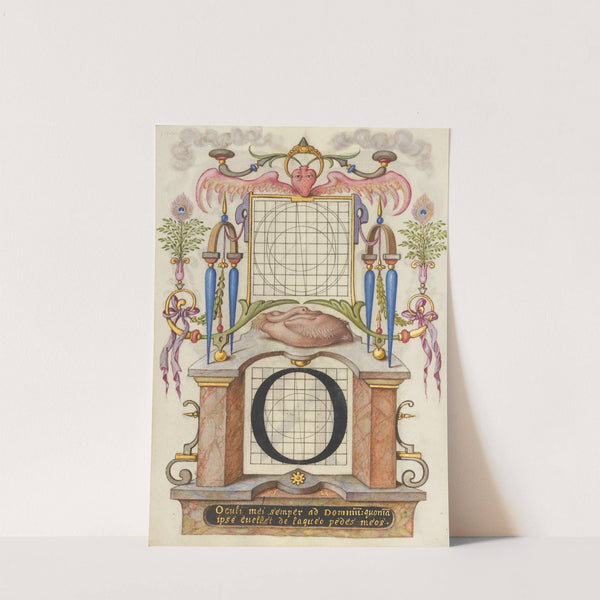 Guide for Constructing the Letter O (1561–1596) by Joris Hoefnagel