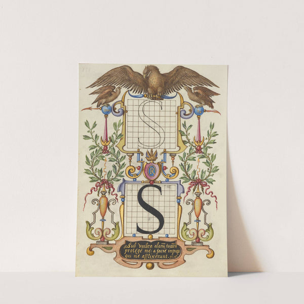 Guide for Constructing the Letter S (1561–1596) by Joris Hoefnagel