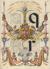Guide for Constructing the Letters q and r (1561–1596)