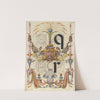 Guide for Constructing the Letters q and r (1561–1596) by Joris Hoefnagel