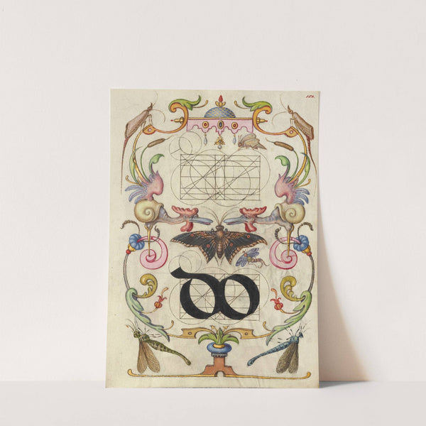 Guide for Constructing the Ligature do (1561–1596) by Joris Hoefnagel