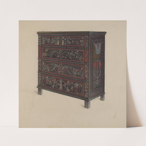 Guilford Painted Chest by Martin Partyka