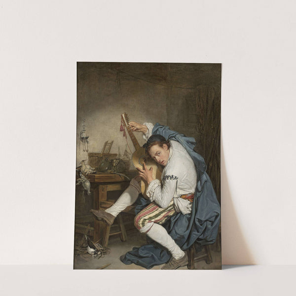 Guitar player by Jean-Baptiste Greuze