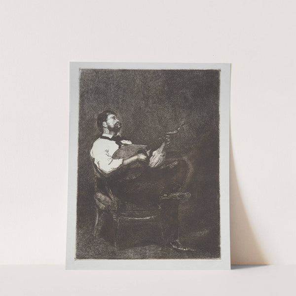 Guitar Player (1861) by François Bonvin