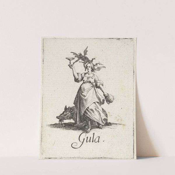Gula (Gluttony) (1618-1625) by Jacques Callot