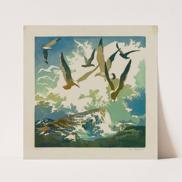 Gulls and Spray by Eva Auld Watson