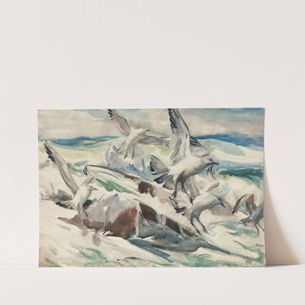 Gulls Feeding (1927–1928) by Henry Keller