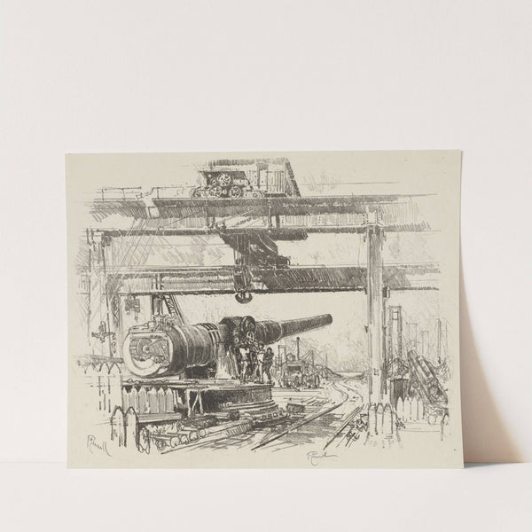 Gun-Testing by Joseph Pennell