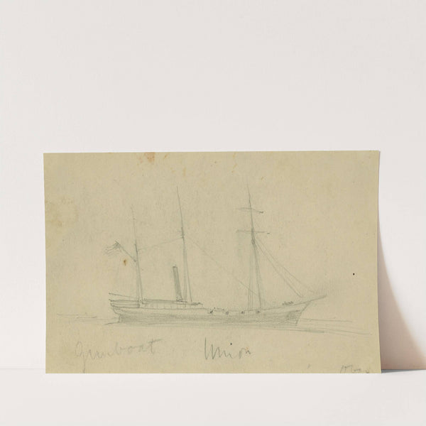 Gunboat Union by Alfred Rudolph Waud