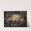 Gustav III's visit to the Royal Academy of Arts by Elias Martin