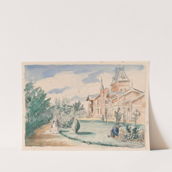 Gustave Coûteaux's Country Estate by Henri de Braekeleer