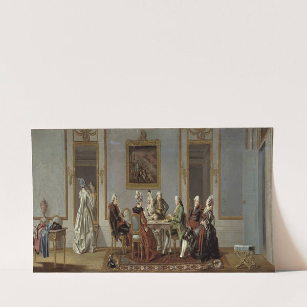 Gustavian Style Interior with Cardplayers (1779) by Pehr Hilleström
