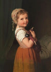 Gute Nacht (Mädchen mit Puppe)