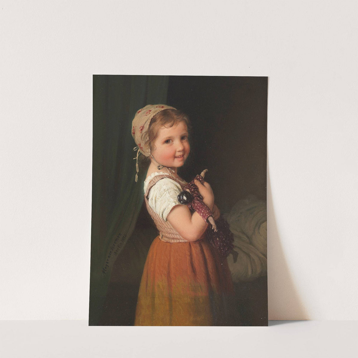 Gute Nacht (Mädchen mit Puppe) by Johann Georg Meyer von Bremen