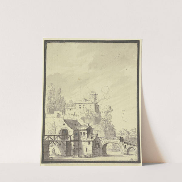 Gutshof (1744) by Johann Ludwig Aberli