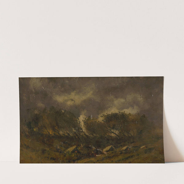 Gypsy Camp During a Storm (1910–1930) by Ferdinand Katona